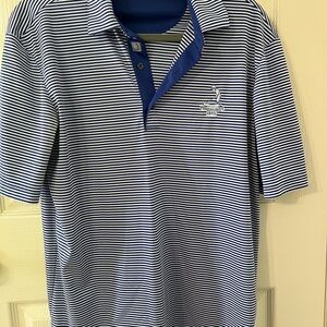 Pinehurst Men's Blue Striped Polo Shirt